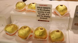 This shop in India is selling gold-coated sweets for £91 per kilogram