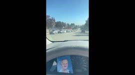 Long Lines at Los Angeles Covid Testing Site