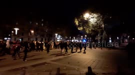 Despite lockdown, a thousand people march through Nantes, France against a law that would forbid taking pictures or videos of police officer