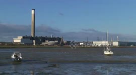 Former oil-fired power station demolished in Hampshire, UK