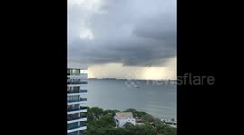 Multiple waterspouts spotted off Santa Marta, Colombia
