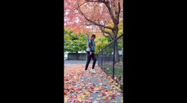 Demonstration of locking, popping and funk from an American dancer