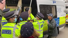 Arrests as police disperse anti-lockdown protesters from Hyde Park