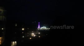 Viking Grace ran aground right by the shore in Mariehamn, Aland Islands, Finland