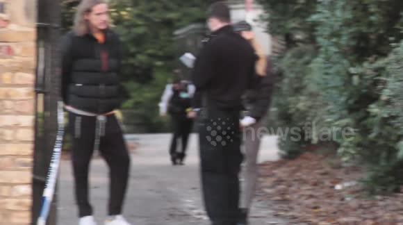 Police attend Cemetery stabbing in London