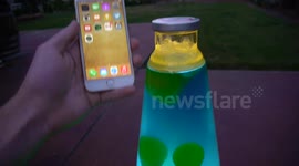 What happens when you drown an iPhone in a lava lamp?