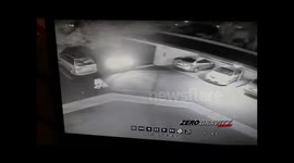 'Naked drunk man' dives through rear-window of parked car