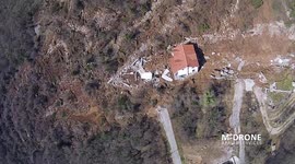 Huge road slide in Montenegro