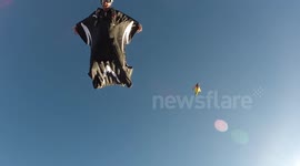 Skydiver double malfunction