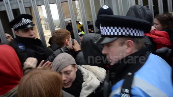 Campaigners and police clash at Aylesbury Estate, London