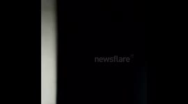 Car in flames after driver miraculously rescued