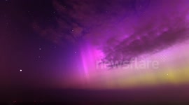 Stunning Aurora display over Cumbria