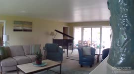 Nanny--cam captures upstairs of boiler; nanny runs by