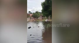 Residents Wade Through Hurricane Iota Floods In Honduras