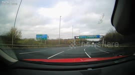 Terrifying footage shows the moment Premier League ace Joe Willock crashed his £140,000 car while on the way to training - losing control as he sped round a bend