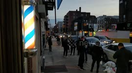 Long lines for Covid-19 tests in New York after Thanksgiving