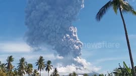 Mount Ile Lewotolok erupts on Indonesia's Lembata Island
