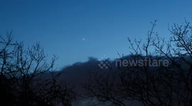 Planet Conjunction Time Lapse - Jupiter & Saturn