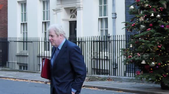 UK Cabinet Ministers in Downing Street - Slow Motion