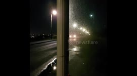 Crazy reflection makes you double take the car.