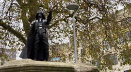 Darth Vader figurine appears atop plinth that once stood Edward Colson statue in Bristol