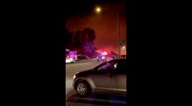 Firefighters tackle blaze in Rancho San Diego, California