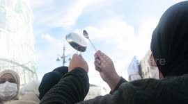 Residents of Cañada Real, one of Europe's poorest neighbourhoods, march on Madrid to protest against living without electricity