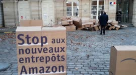 Action vs Amazon and the Black Friday. Paris, Minister of Economy. 4dec2020
