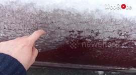 Freezing Rain Aftermath Recorded At Lower Sackville, NS, Canada