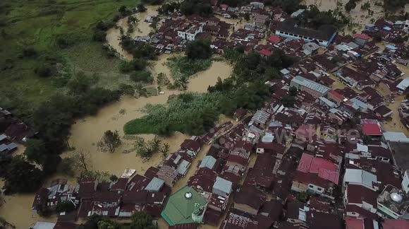 Drone footage shows scale of deadly flooding in Indonesian city of Medan