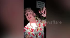 US man lets wild snakes bite him and make videos to educate people about reptiles