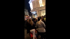 Police intervene after hundreds attempt to enter luxury department store Harrods in London