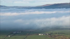 Fog Inversion Time Lapse Footage