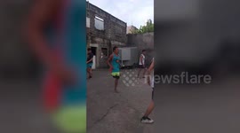 Filipino man who lost right leg after being hit by a bus now plays with basketball team