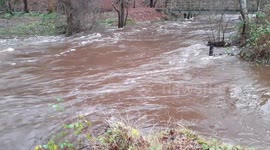 Torrential rain in Scotland over night causing rivers to be overflowing!