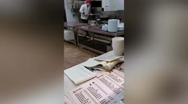 Chinese university canteen store shut down after worker washes mop in wok