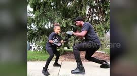 Meet the 7-year-old girl boxer whose spars and jabs have earned her a massive Instagram following