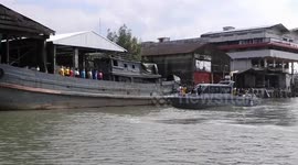 Police and soldiers carry out border checks amid covid-19 surge in Thailand