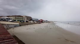 Time lapse video of an approaching storm at Muizenberg Beach in Cape Town