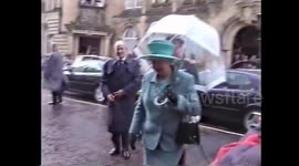 Old home video of the Queen visiting Stirling in 2002