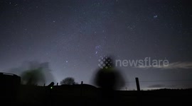 Observing Geminid Meteor Shower - Time Lapse