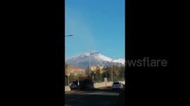 Italy: Light Ash Plume Billows From Mount Etna On Monday After Yesterday’s Eruption