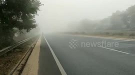 Air pollution clouds Calcutta, India