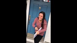 US girl breaks down in tears after being accepted into her dream school