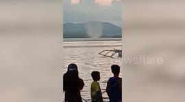 Beach Tornado Forms Near Homes In The Philippines