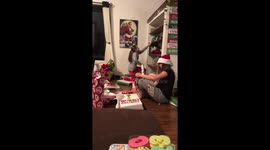 Epic Reaction as Girl Gets an Iphone as a Christmas Present