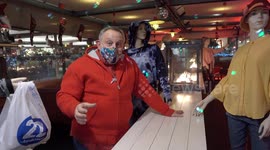 Greek restaurant uses mannequins to fill empty tables during COVID restrictions