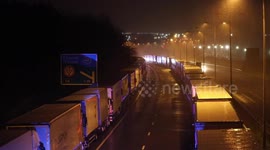 Traffic for miles in Kent as Operation Stack activated after France closes borders to UK
