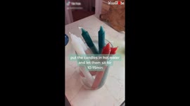 How to make twisted candles, tutorial