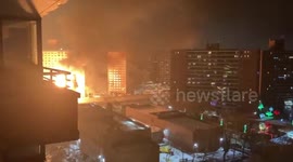 US: Overturned Truck Catches Fire On Expressway In Queens, NY 4